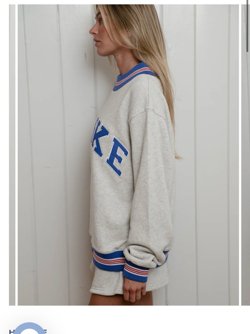 PARKE Heritage Boardwalk Varsity Mockneck Sweatshirt L/XL Coastal Collection2026 - Picture 2 of 6